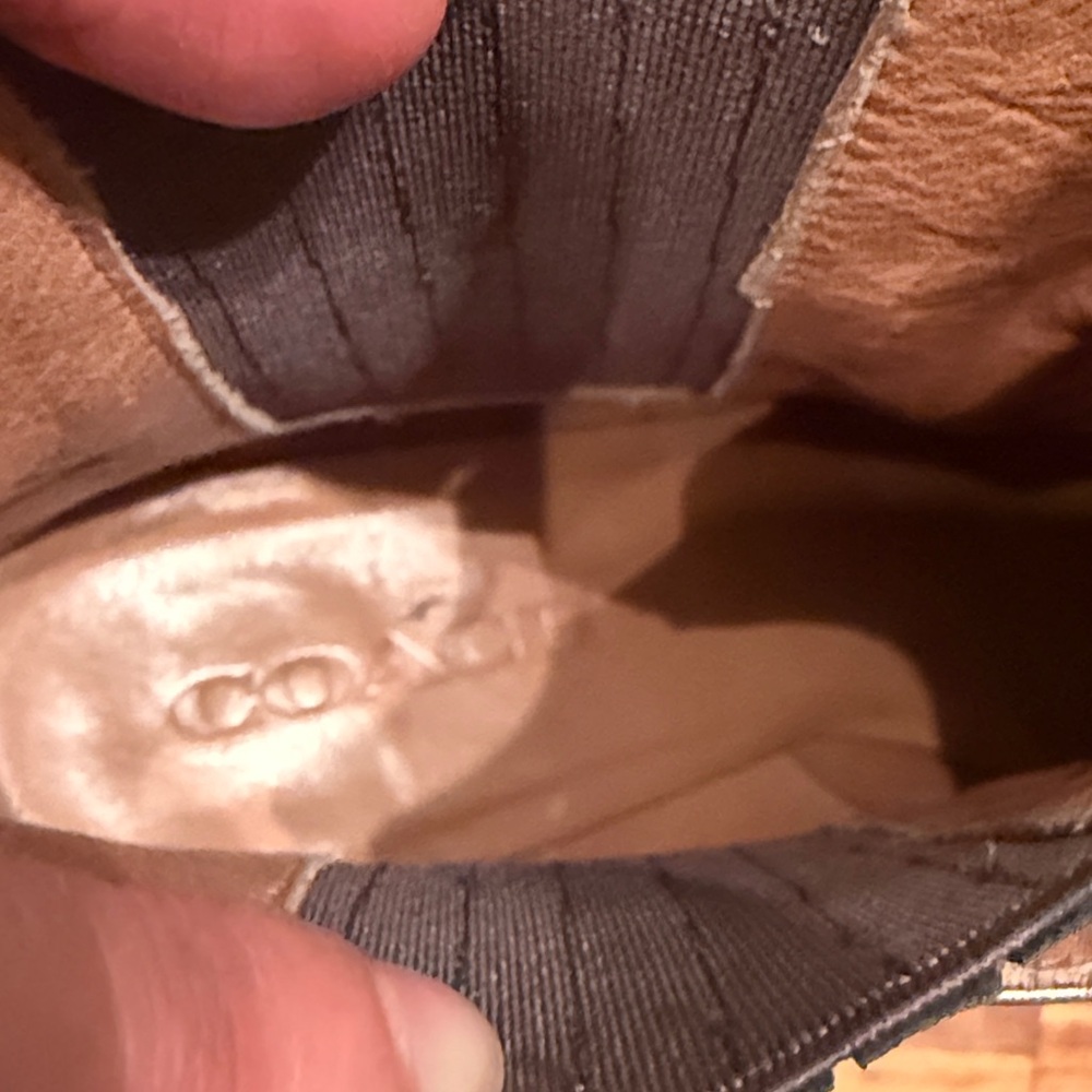 Coach Leather Studded Ankle Boots - pewter / dark silver - Picture 4 of 5